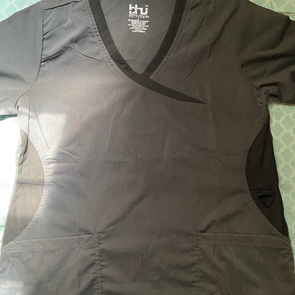Gray Scrub Top